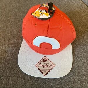 Bioworld Pokémon 2017 One Size Adult Orange and White Snapback Cap New